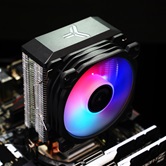 Кулер JONSBO CR-1200E LGA1700/1200/115X/AM4 (40шт/кор, TDP 95W, 92mm Dynamic Multi-Color LED Fan, 2 тепловые трубки, 3-pin) Retail