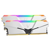 Модуль памяти DDR4 Netac Shadow RGB 16GB (2x8GB) 3600MHz CL18 1.35V / NTSRD4P36DP-16SC / Silver / with radiator