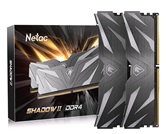 Модуль памяти DDR4 Netac Shadow II 32GB (2x16GB) 3200MHz CL16 1.35V / NTSWD4P32DP-32K / Black / with radiator