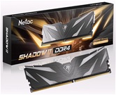 Модуль памяти DDR4 Netac Shadow II 16GB 3200MHz CL16 1.35V / NTSWD4P32SP-16K / Black / with radiator