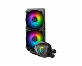 Система водяного охлаждения MSI MAG CORELIQUID 240R V2 / 2x120mm, ARGB, PWM / MAG CORELIQUID 240R V2
