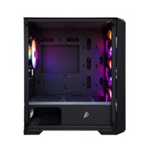 Корпус 1STPLAYER TRILOBITE T5 Black / mATX, TG / 4x120mm LED fans inc. / T5-BK-4F1