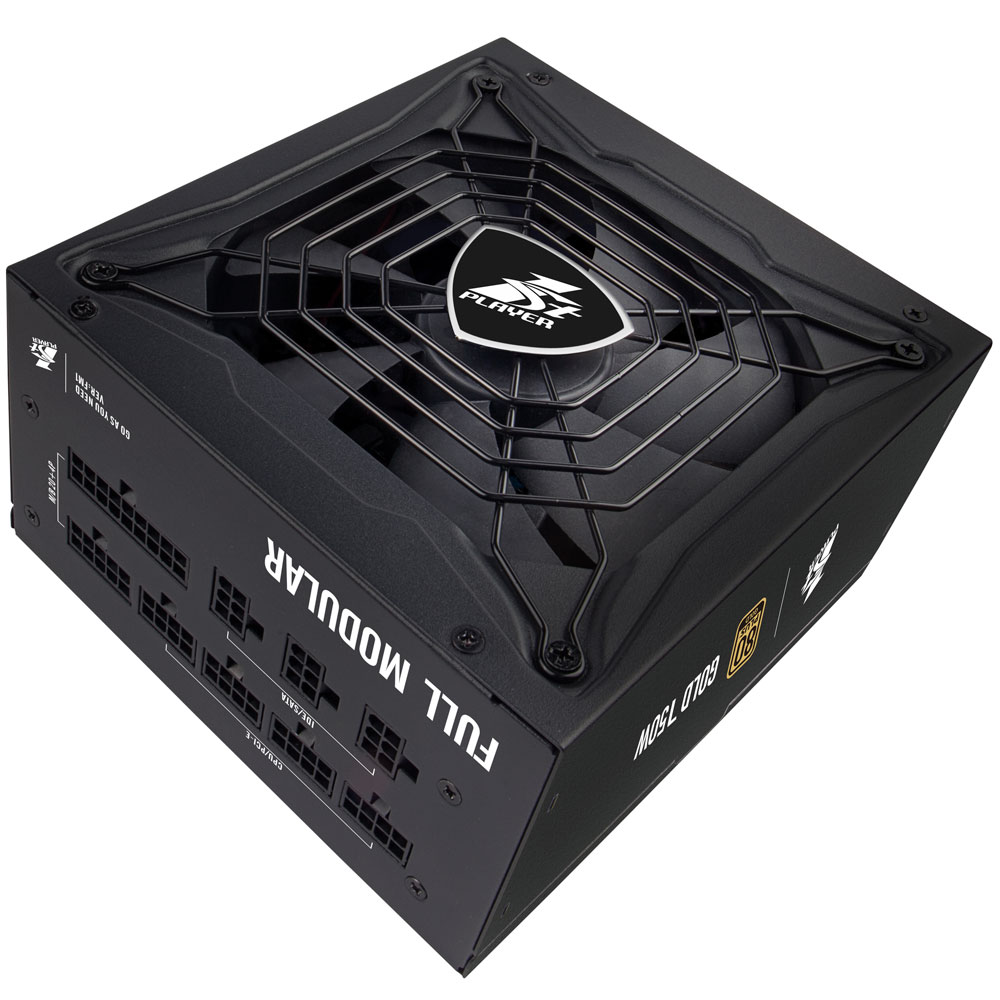 Блок питания 1STPLAYER STEAMPUNK 750W / ATX 2.4, APFC, 80 PLUS GOLD, 140mm fan, full modular / PS-750SP