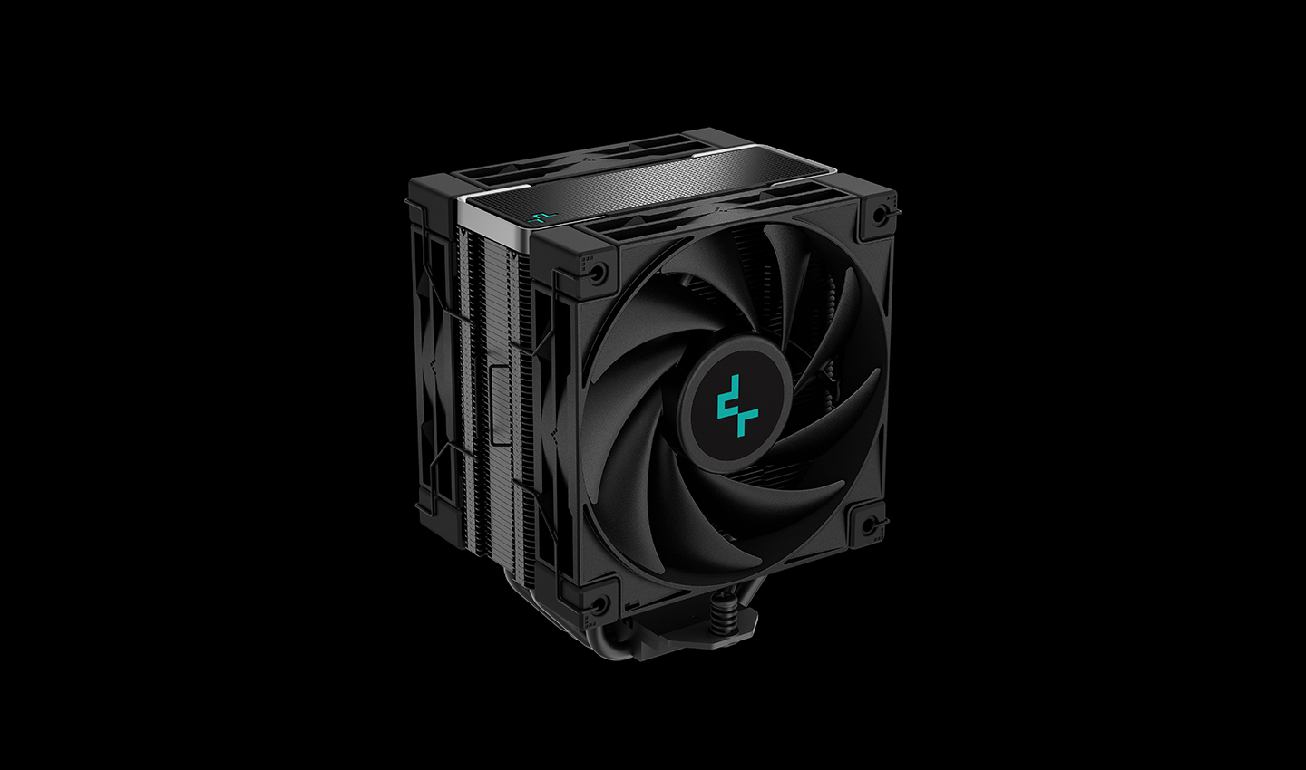 Кулер DEEPCOOL AK400 ZERO DARK PLUS LGA1700/1200/115X/AM5/AM4 (12шт/кор, TDP 260W, PWM, DUAL Fan 120mm, 4 тепл. трубки, черный) RET