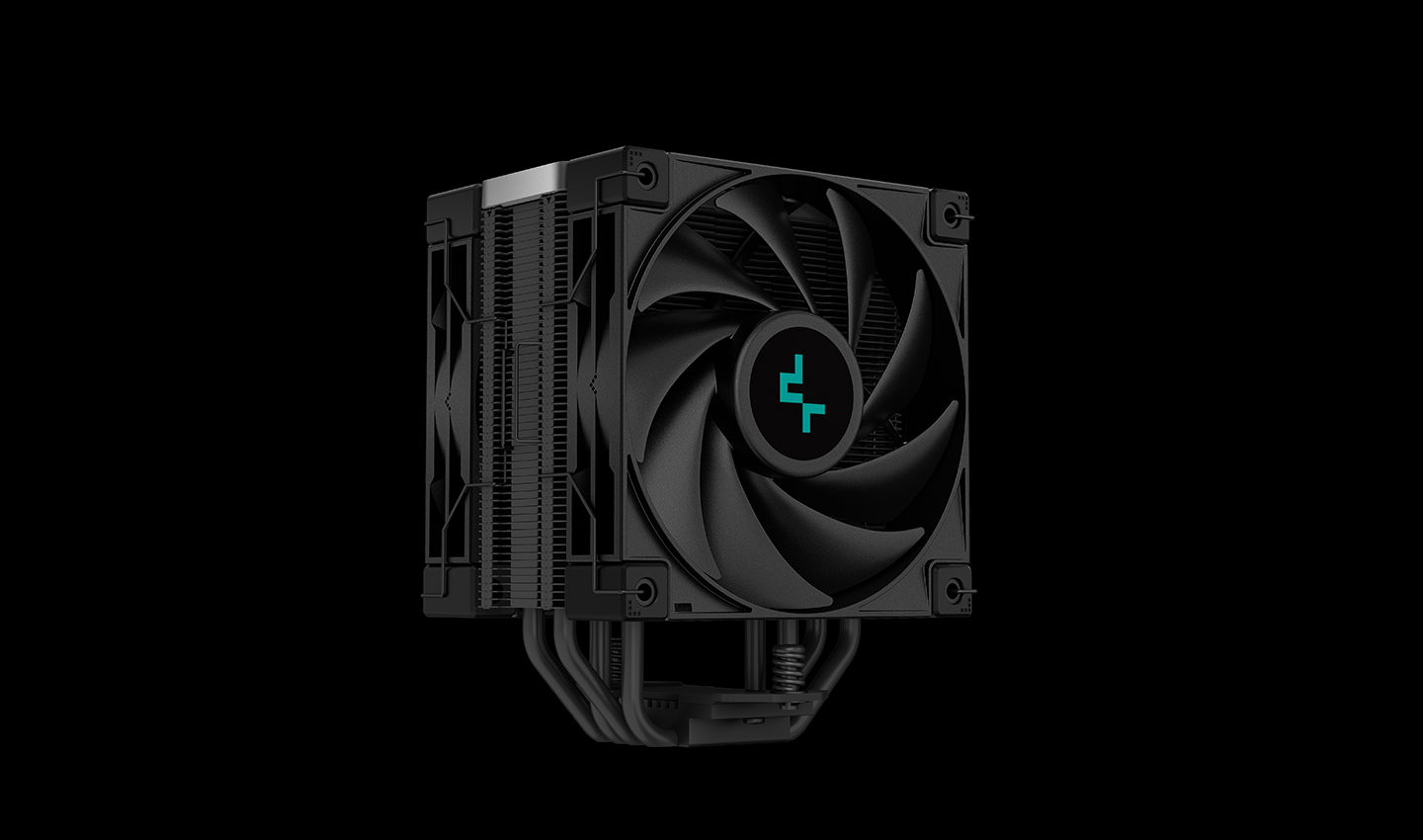 Кулер DEEPCOOL AK400 ZERO DARK PLUS LGA1700/1200/115X/AM5/AM4 (12шт/кор, TDP 260W, PWM, DUAL Fan 120mm, 4 тепл. трубки, черный) RET