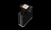 Кулер DEEPCOOL AK400 ZERO DARK PLUS LGA1700/1200/115X/AM5/AM4 (12шт/кор, TDP 220W, PWM, DUAL Fan 120mm, 4 тепл. трубки, черный) RET