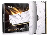 Модуль памяти DDR4 Netac Shadow II 16GB (2x8GB) 3200MHz CL16 1.35V / NTSWD4P32DP-16W / White / with radiator
