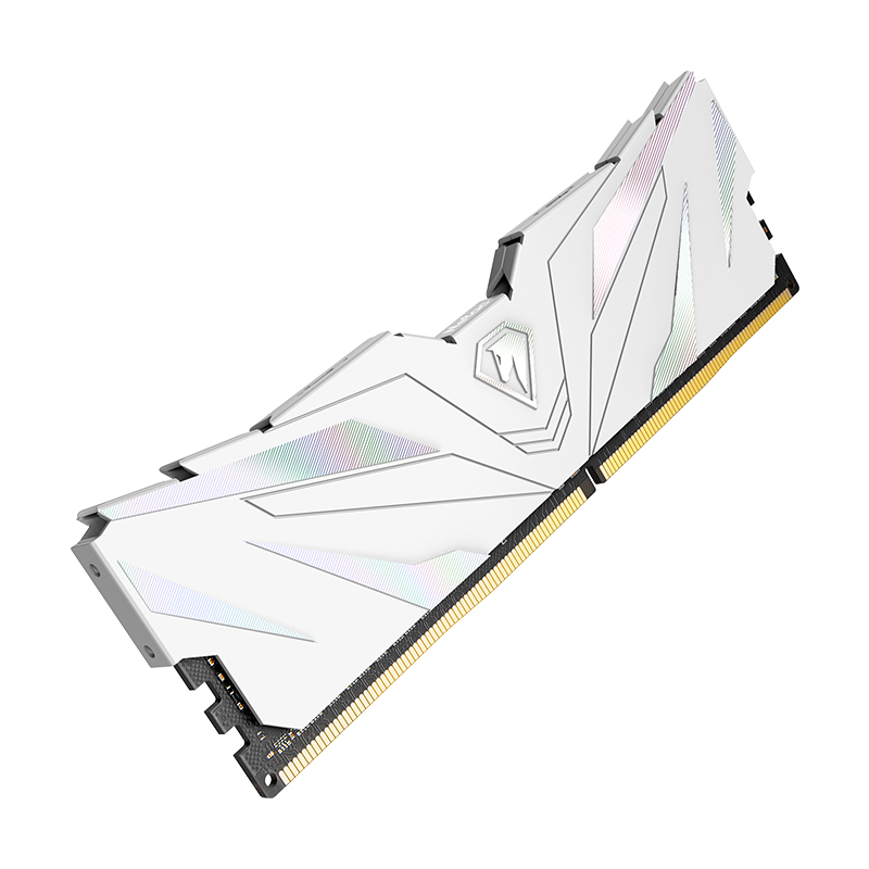 Модуль памяти DDR4 Netac Shadow II 16GB 3200MHz CL16 1.35V / NTSWD4P32SP-16W / White / with radiator