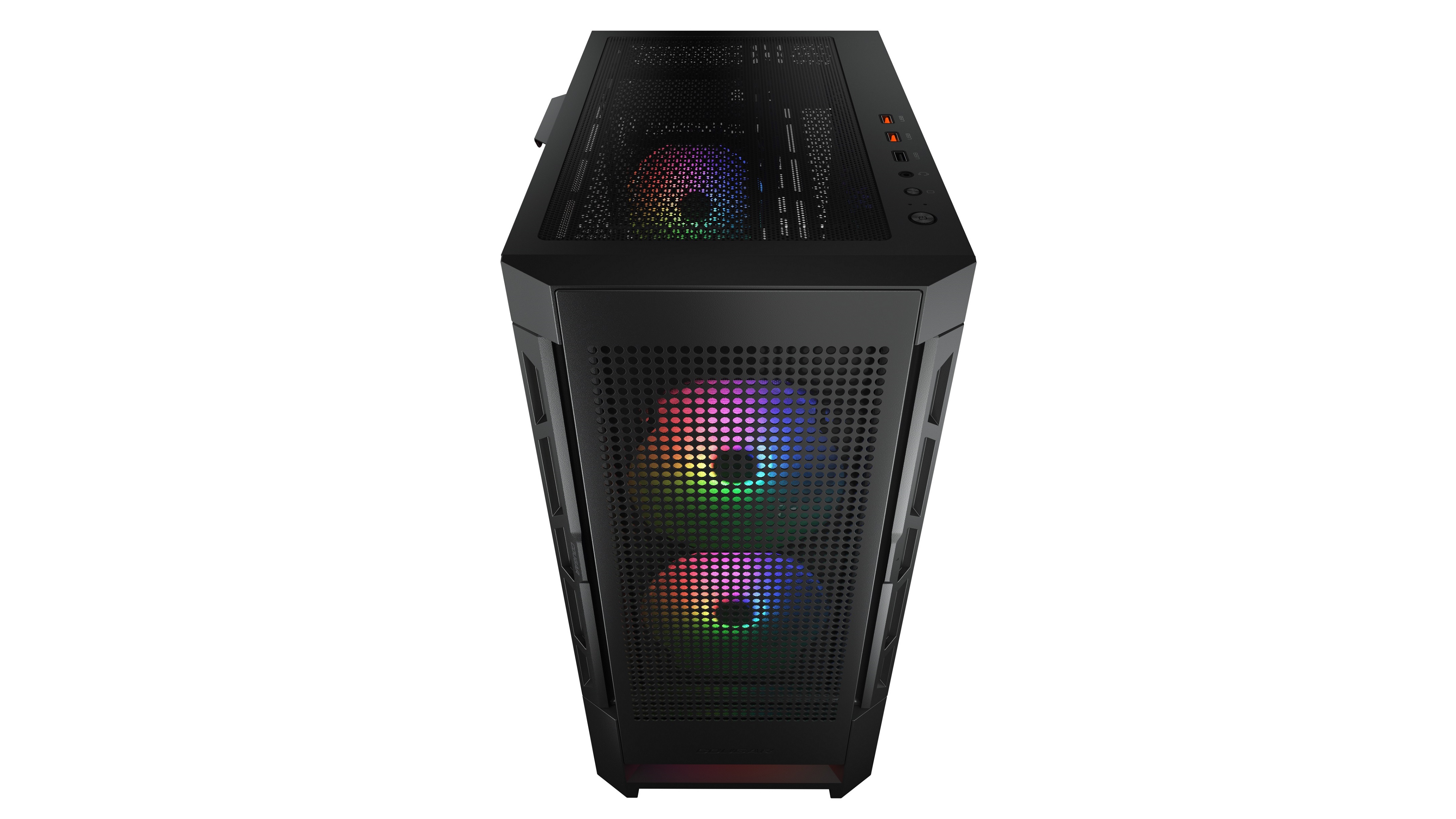 Корпус Cougar Airface RGB Black, 2х140mm + 1x120mm ARGB Fan, ARGB Fan Hub, без БП, черный, ATX