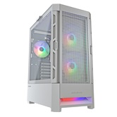 Корпус Cougar Airface RGB White, 2х140mm + 1x120mm ARGB Fan, ARGB Fan Hub, без БП, белый, ATX