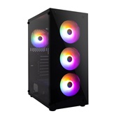 Корпус 1STPLAYER FIRE DANCING V7 / ATX, TG / 4x120mm LED fans inc. / V7-4F1