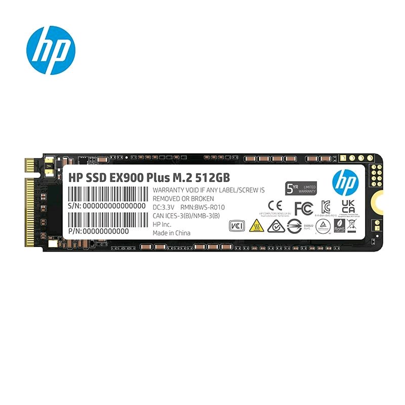 Накопитель SSD HP M.2 2280 NVMe PCIe EX900 plus 512GB 35M33AA#ABB