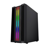 Корпус Powercase Mistral Evo, Tempered Glass, 1x 120mm PWM ARGB fan + ARGB Strip + 3x 120mm PWM non LED fan, чёрный, ATX  (CMIEB-F4S)