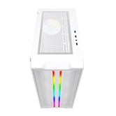 Корпус Powercase Mistral Evo White, Tempered Glass, 1x 120mm PWM ARGB fan + ARGB Strip + 3x 120mm PWM non LED fan, белый, ATX  (CMIEW-F4S)