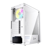 Корпус Powercase Mistral Evo White, Tempered Glass, 1x 120mm PWM ARGB fan + ARGB Strip + 3x 120mm PWM non LED fan, белый, ATX  (CMIEW-F4S)