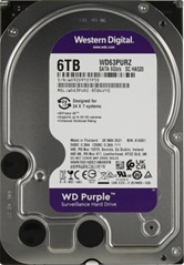Жесткий диск 6Tb Western Digital WD63PURZ (SATA 6Gb/s, 5400 rpm, 256MB) Caviar Purple
