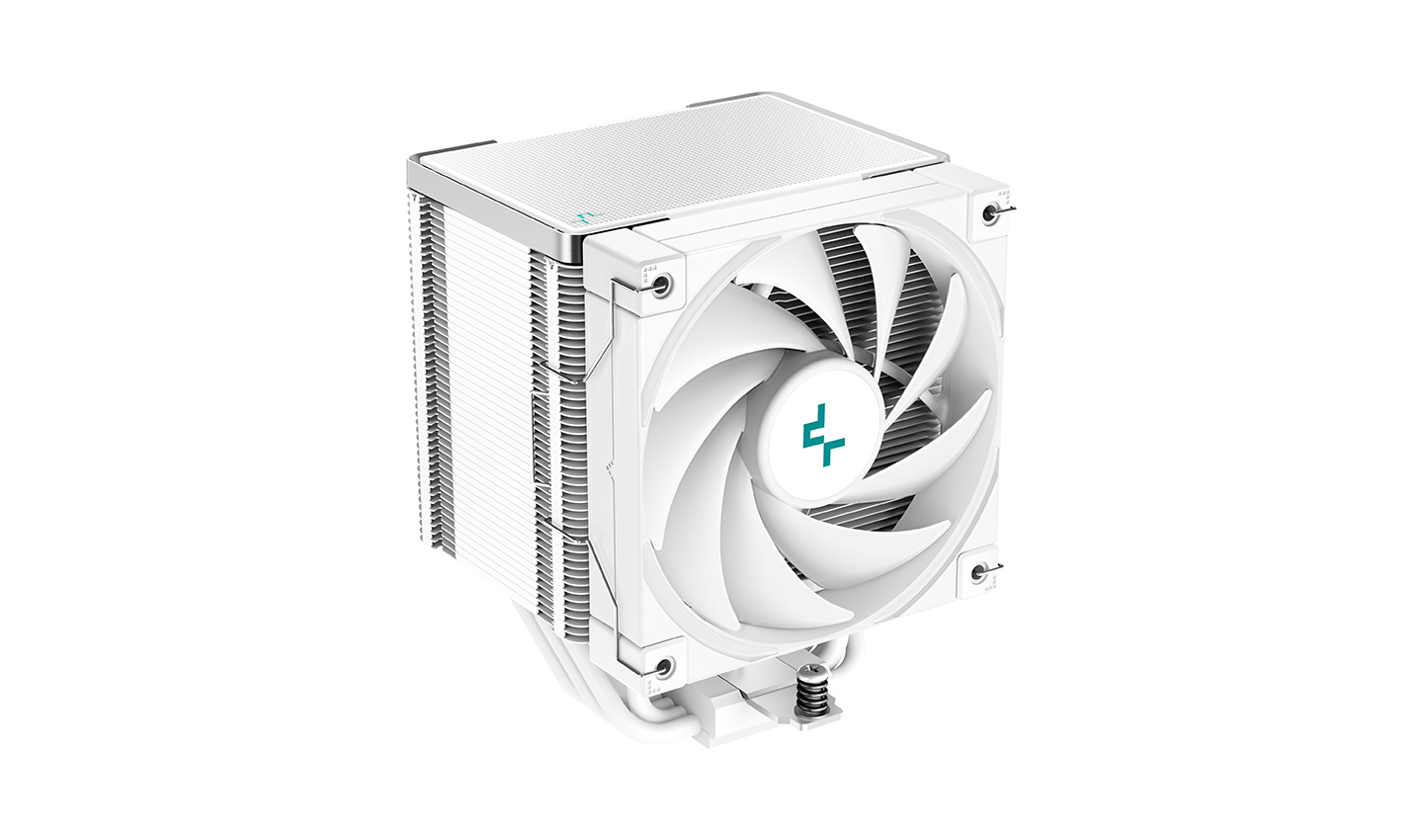 Кулер DEEPCOOL AK500 WH LGA20XX/1700/1200/115X/AM5/AM4 (9шт/кор, TDP 240W, PWM, Fan 120mm, 5 тепл. трубок, Copper Base, белый) RET