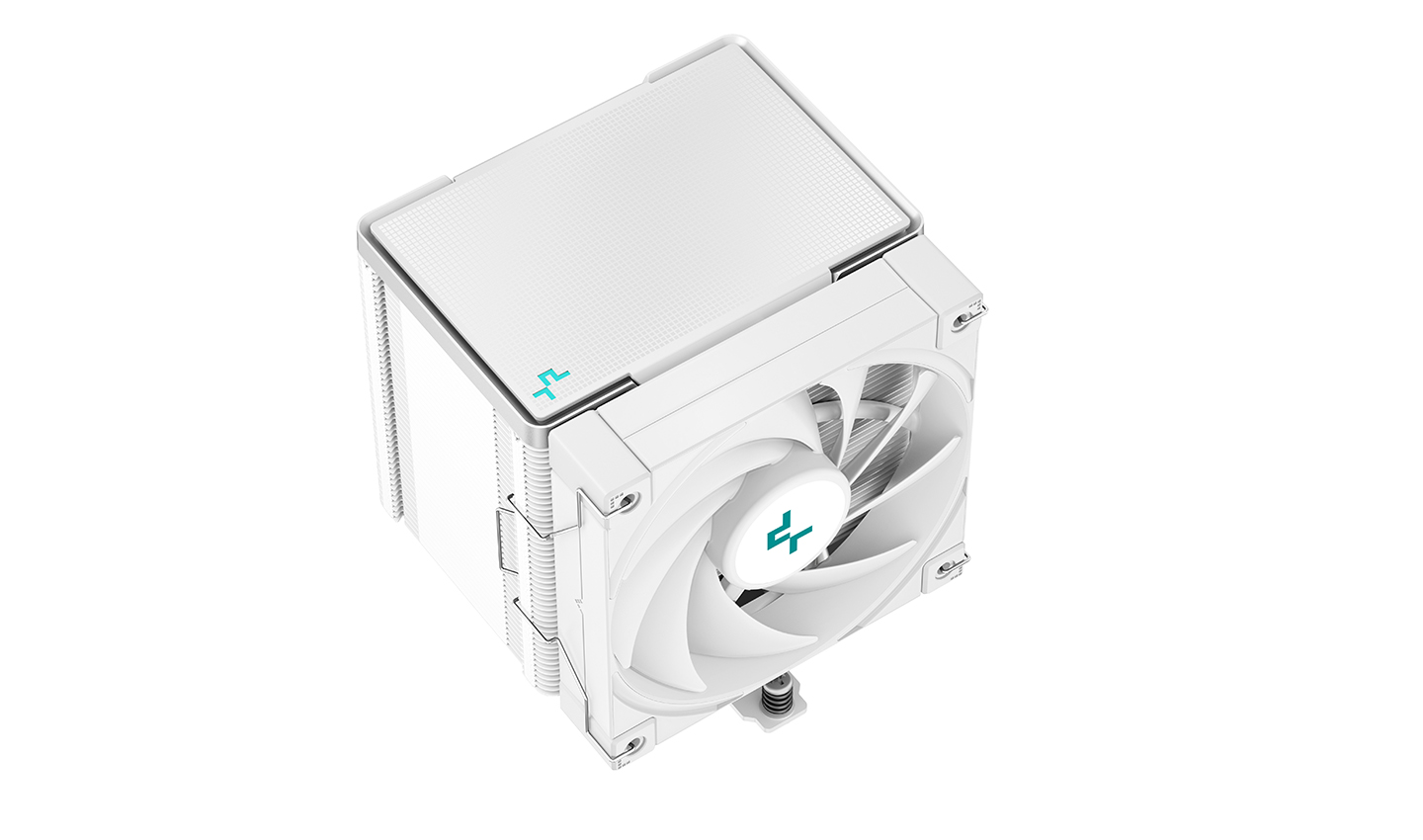 Кулер DEEPCOOL AK500 WH LGA20XX/1700/1200/115X/AM5/AM4 (9шт/кор, TDP 240W, PWM, Fan 120mm, 5 тепл. трубок, Copper Base, белый) RET