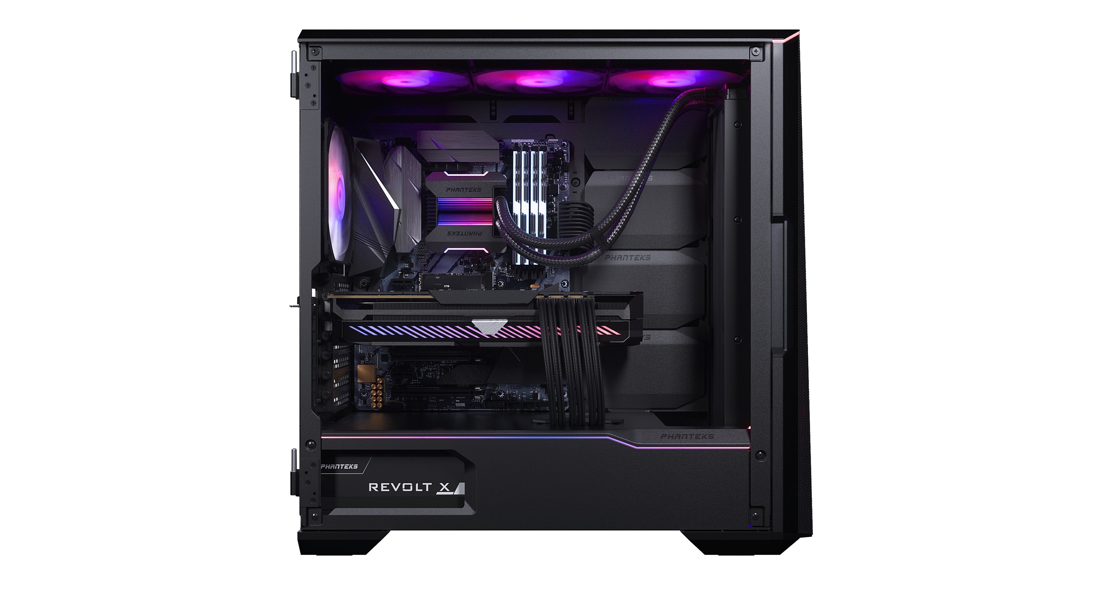 Корпус PHANTEKS Eclipse G500A, Black, 3х 140mm ARGB Fan, Tempered Glass, Mid-Tower / PH-EC500GA_DBK01A_RU