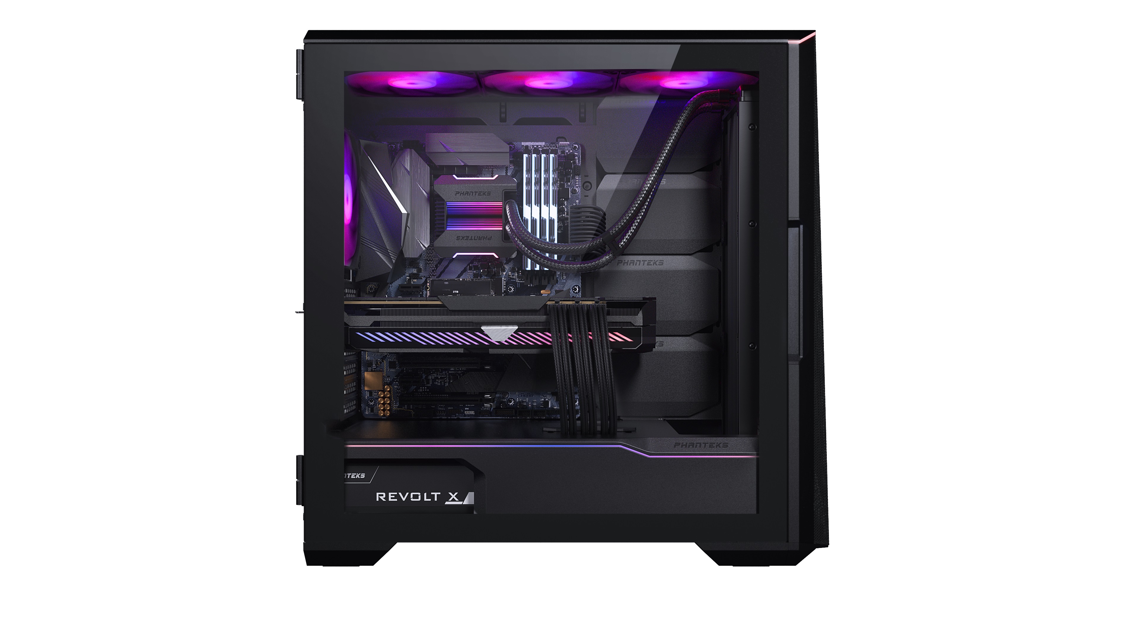 Корпус PHANTEKS Eclipse G500A, Black, 3х 140mm ARGB Fan, Tempered Glass, Mid-Tower / PH-EC500GA_DBK01A_RU