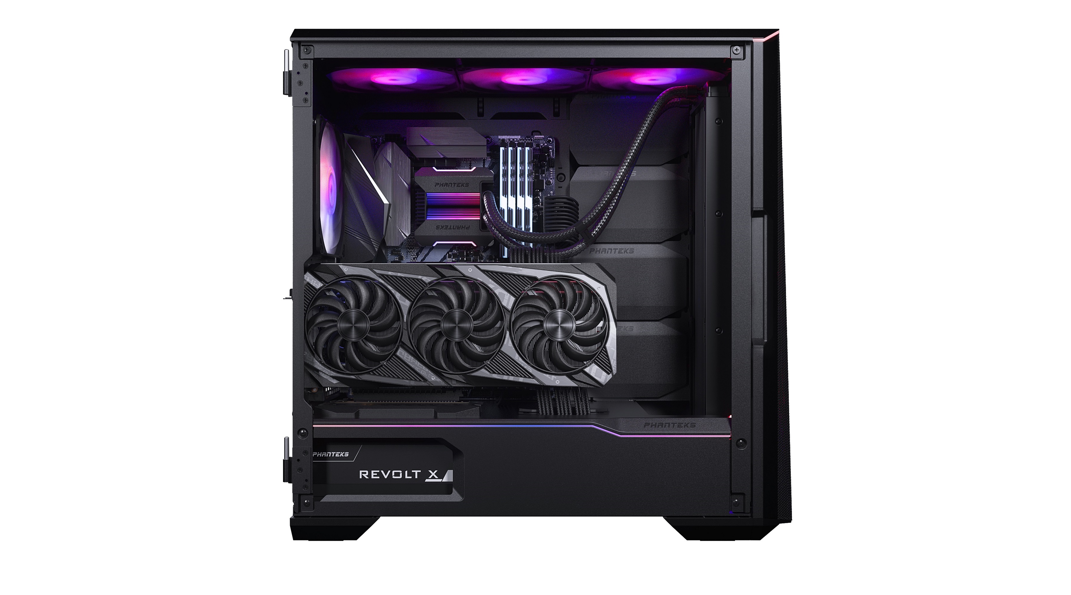 Корпус PHANTEKS Eclipse G500A, Black, 3х 140mm ARGB Fan, Tempered Glass, Mid-Tower / PH-EC500GA_DBK01A_RU