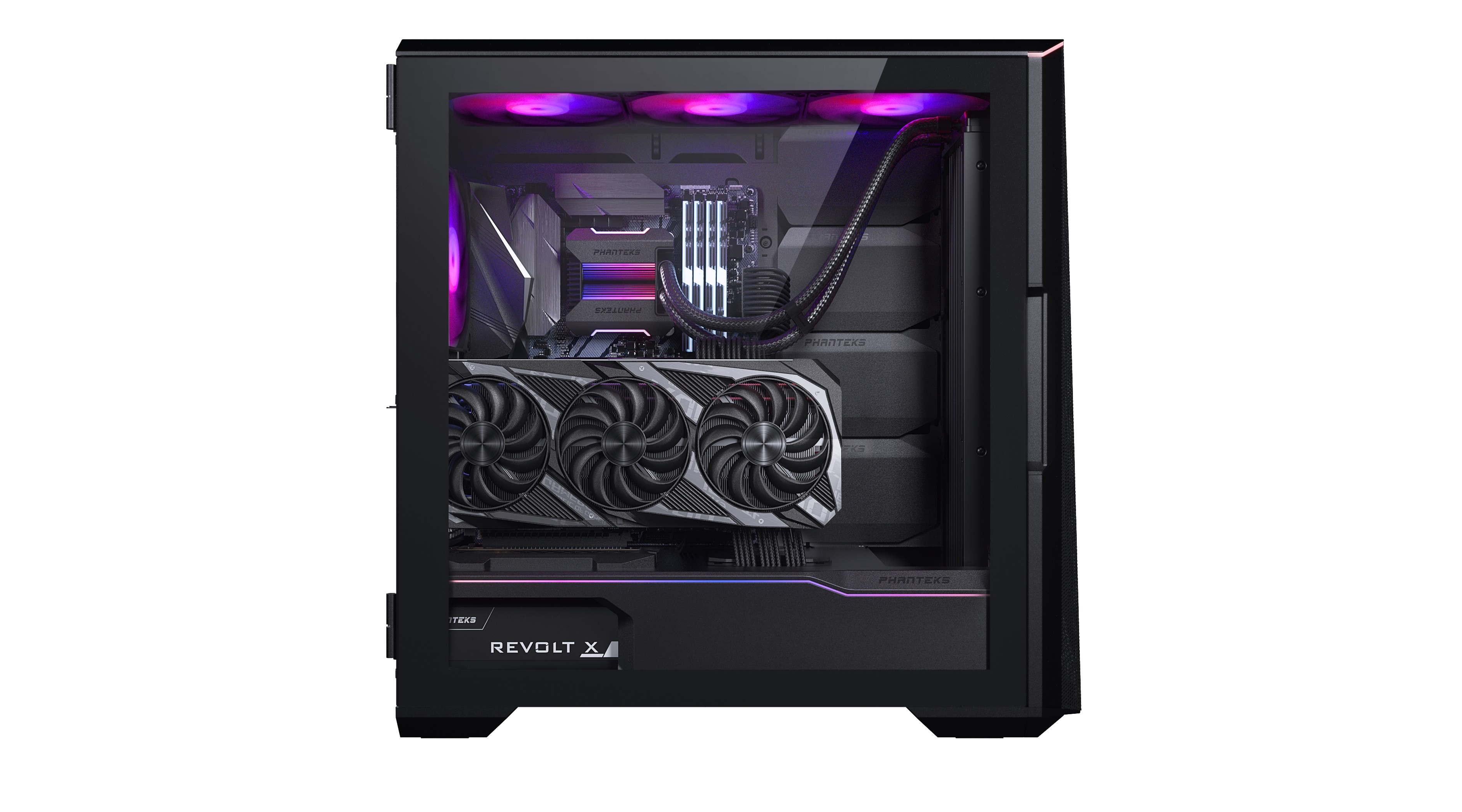 Корпус PHANTEKS Eclipse G500A, Black, 3х 140mm ARGB Fan, Tempered Glass, Mid-Tower / PH-EC500GA_DBK01A_RU