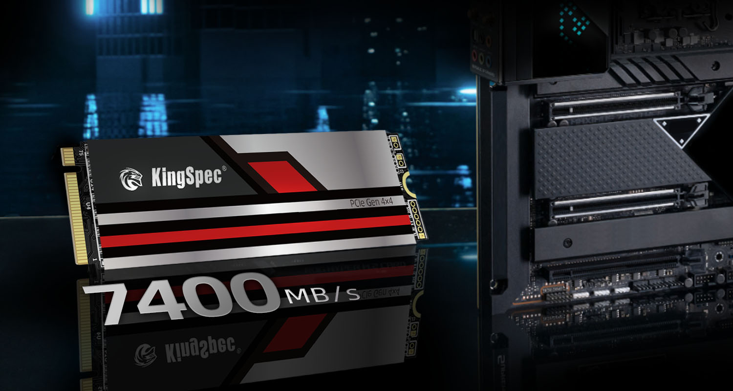 Накопитель SSD KingSpec M.2 2280  XG7000 PRO 512GB NVMe PCIe Gen4 x4 с радиатором  /  XG7000-512 PRO