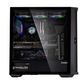 Корпус ZALMAN Z10, без БП, боковое окно (закаленное стекло), черный,  ATX