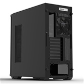 Корпус ZALMAN Z10, без БП, боковое окно (закаленное стекло), черный,  ATX