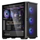 Корпус ZALMAN Z10 PLUS, без БП, боковое окно (закаленное стекло), черный,  ATX