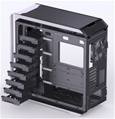 Корпус JONSBO D500 Black без БП, боковая панель из закаленного стекла, ARGB LED-strips, mini-ITX, micro-ATX, ATX, EATX, черный