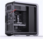 Корпус JONSBO D500 Silver без БП, боковая панель из закаленного стекла, ARGB LED-strips, mini-ITX, micro-ATX, ATX, EATX, серебрянный