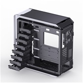 Корпус JONSBO D500 Silver без БП, боковая панель из закаленного стекла, ARGB LED-strips, mini-ITX, micro-ATX, ATX, EATX, серебрянный