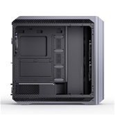Корпус JONSBO D500 Silver без БП, боковая панель из закаленного стекла, ARGB LED-strips, mini-ITX, micro-ATX, ATX, EATX, серебрянный