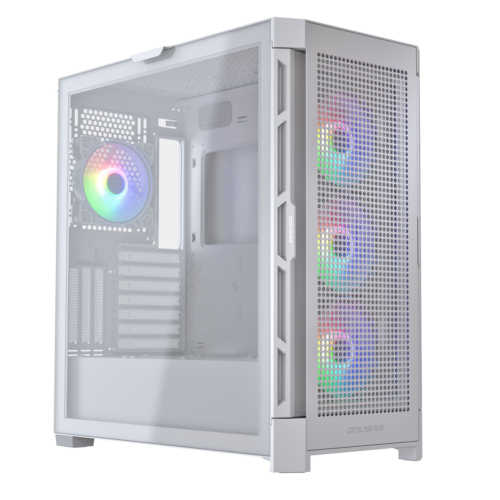 Корпус Cougar Airface Pro RGB White, 4х120mm ARGB Fan, ARGB Fan Hub, без БП, белый, E-ATX