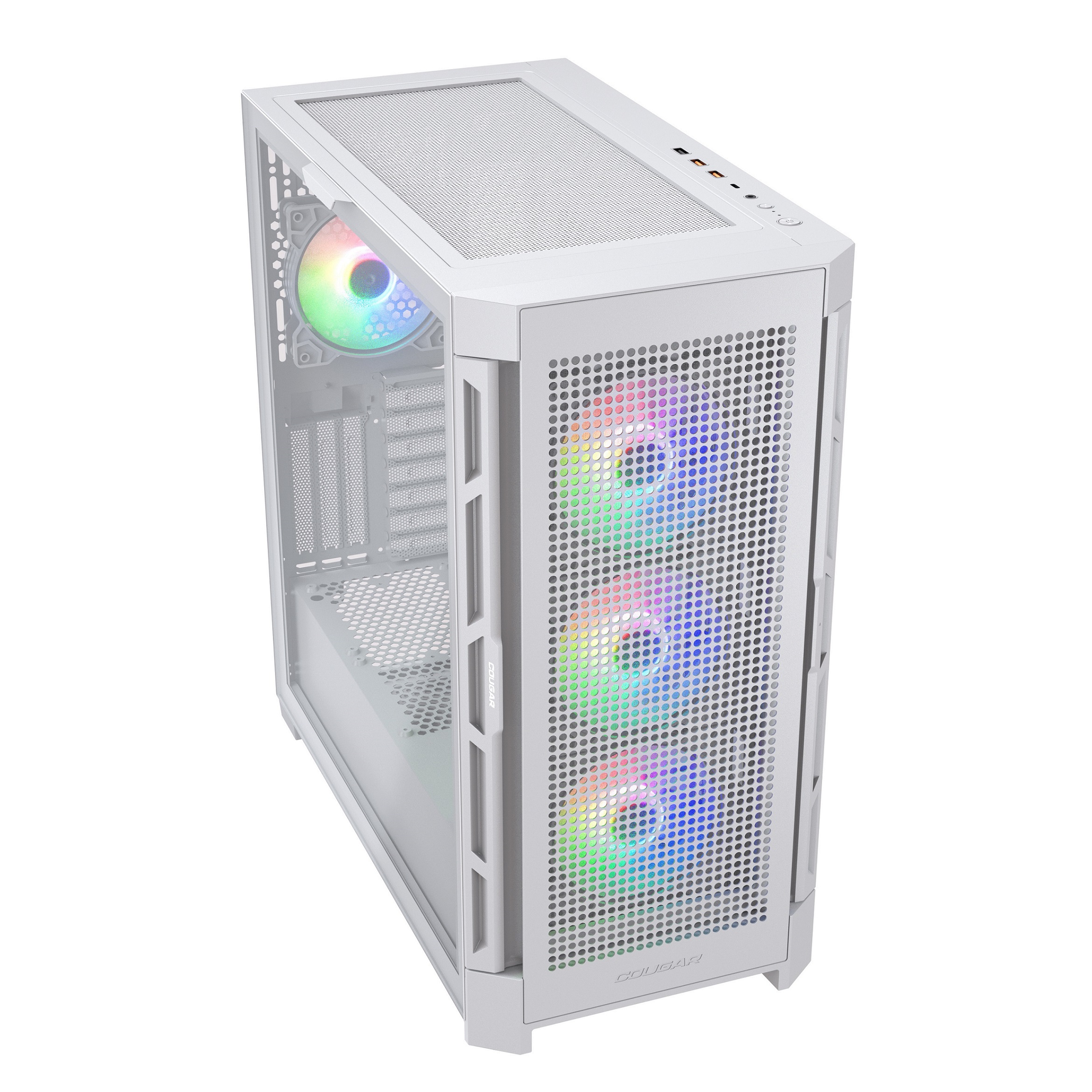 Корпус Cougar Airface Pro RGB White, 4х120mm ARGB Fan, ARGB Fan Hub, без БП, белый, E-ATX