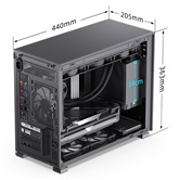 Корпус JONSBO D31 STD Black без БП, боковая панель из закаленного стекла, mini-ITX, micro-ATX, черный