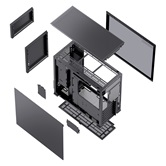 Корпус JONSBO D41 STD Black без БП, боковая панель из закаленного стекла, mini-ITX, micro-ATX, ATX, черный