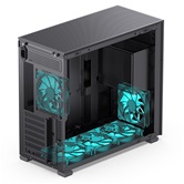 Корпус JONSBO D41 STD Black без БП, боковая панель из закаленного стекла, mini-ITX, micro-ATX, ATX, черный