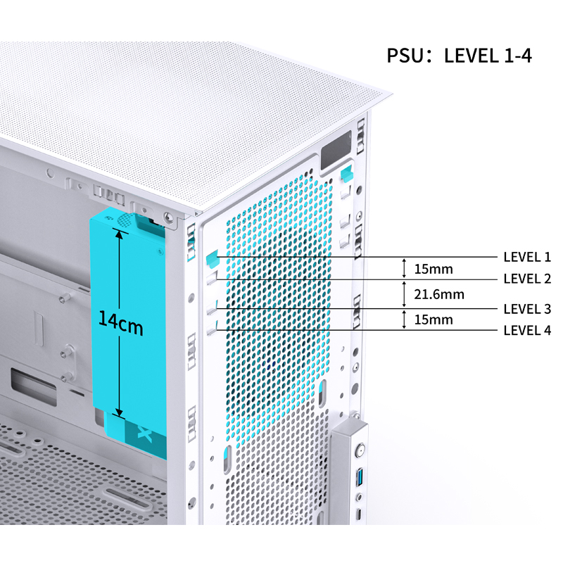 Корпус JONSBO D31 STD White без БП, боковая панель из закаленного стекла, mini-ITX, micro-ATX, белый