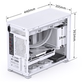 Корпус JONSBO D31 STD White без БП, боковая панель из закаленного стекла, mini-ITX, micro-ATX, белый