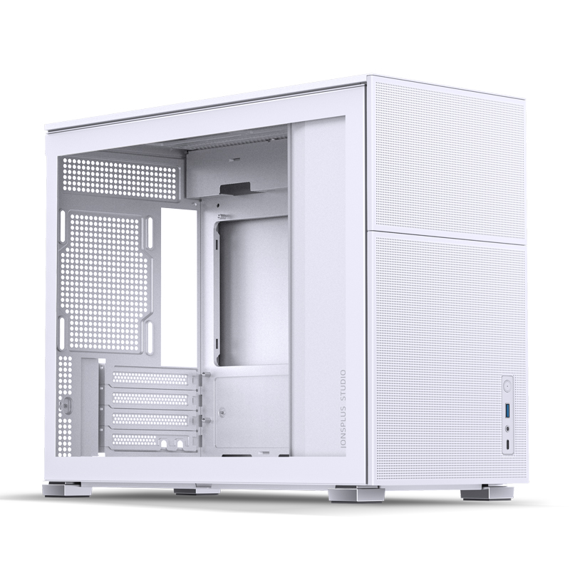 Корпус JONSBO D31 MESH White без БП, боковая панель из закаленного стекла, mini-ITX, micro-ATX, белый