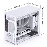 Корпус JONSBO D31 MESH White без БП, боковая панель из закаленного стекла, mini-ITX, micro-ATX, белый