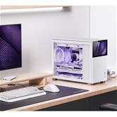 Корпус JONSBO D31 MESH SC White без БП, боковая панель из закаленного стекла, 8” Color TFT-LCD screen, mini-ITX, micro-ATX, белый