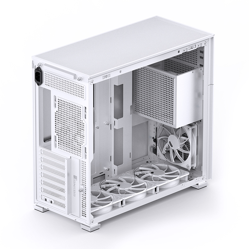 Корпус JONSBO D41 STD White без БП, боковая панель из закаленного стекла, mini-ITX, micro-ATX, ATX, белый