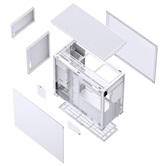 Корпус JONSBO D41 STD White без БП, боковая панель из закаленного стекла, mini-ITX, micro-ATX, ATX, белый