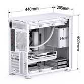 Корпус JONSBO D41 STD White без БП, боковая панель из закаленного стекла, mini-ITX, micro-ATX, ATX, белый