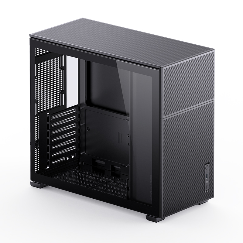 Корпус JONSBO D41 MESH Black без БП, боковая панель из закаленного стекла, mini-ITX, micro-ATX, ATX, черный