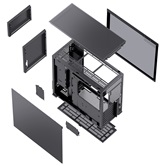 Корпус JONSBO D41 MESH Black без БП, боковая панель из закаленного стекла, mini-ITX, micro-ATX, ATX, черный