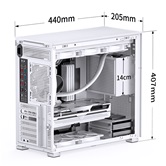 Корпус JONSBO D41 MESH White без БП, боковая панель из закаленного стекла, mini-ITX, micro-ATX, ATX, белый